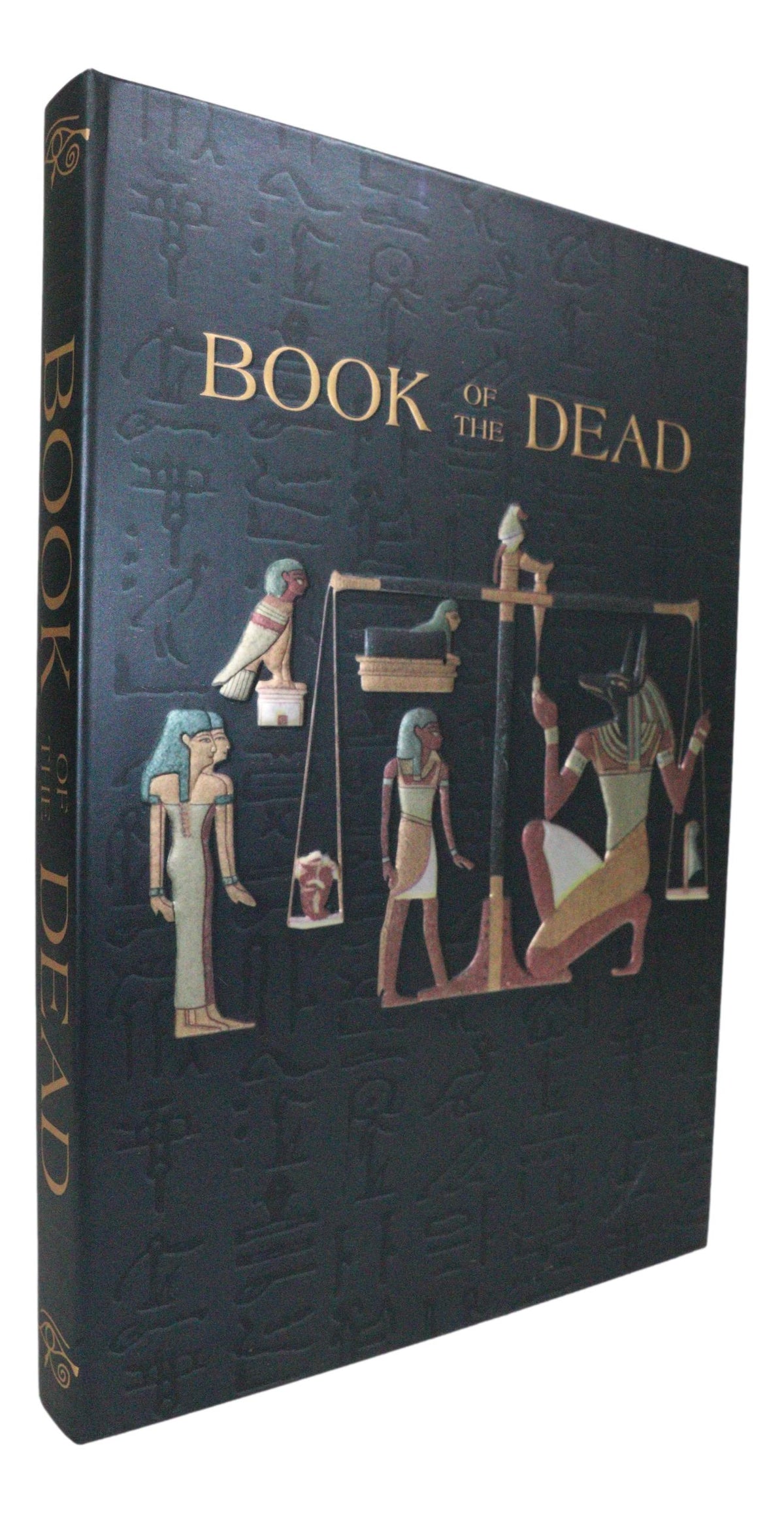 Egyptian Book Of The Dead Anubis With Scales Embossed Blank Page Journal Book