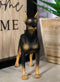 Pet Pal Lifelike Realistic Black Doberman Pinscher Dog Miniature Figurine