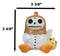 Ebros Furry Bones Chicken Nugget with Yellow Chick Figurine 3.5" Tall Skeleton