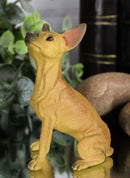 Sitting Lifelike Adorable Shorthair Tan Chihuahua Puppy Dog Pet Pal Figurine