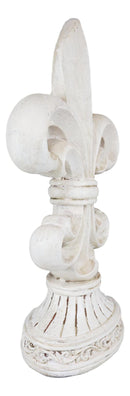 Ebros Rustic Southwest French Fleur De Lis On Ornate Base Stand Desktop Figurine 12"H