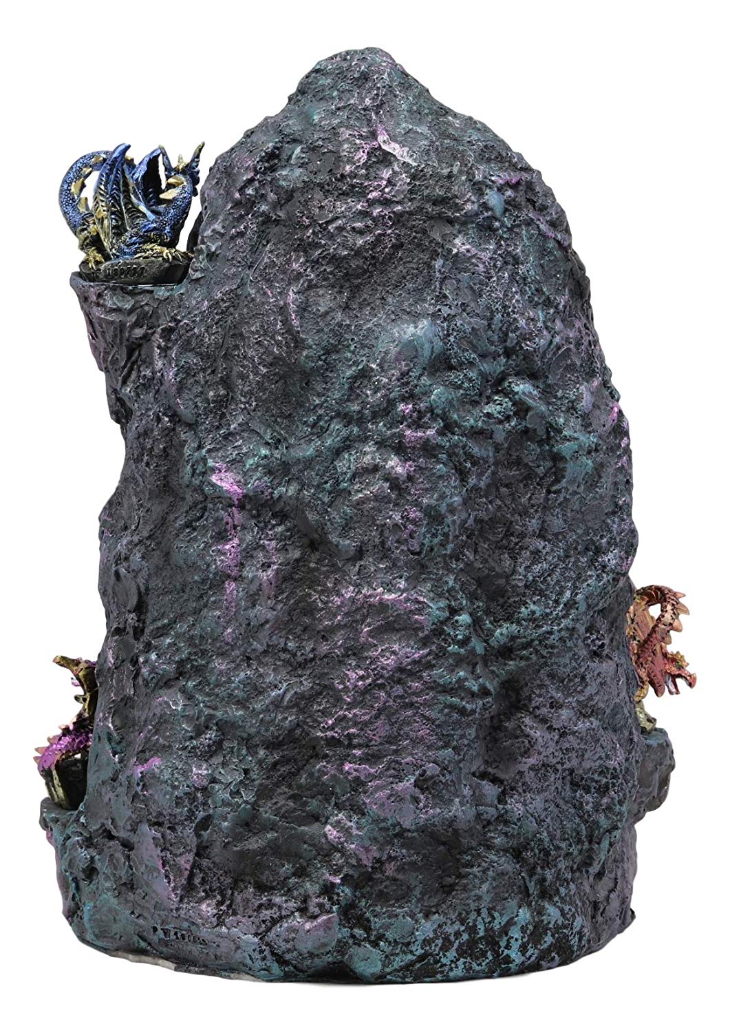 Ebros 12 Miniature Dragons with Color Changing LED Light Display Cave Statue - Ebros Gift
