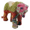 Jungle Bengal Tiger Hand Crafted Paper Mache In Colorful Sari Fabric Figurine