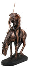 Ebros Large End of The Trail Native Indian Hero Warrior On Horse Statue 16"Tall