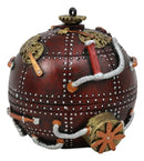 Steampunk Cool Time Machine Bomb Orb Jewelry Box Spherical Shaped Gearwork Decor