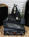 Ebros Macabre Grim Reaper With Scythe Sitting On Books Of Life Jewelry Box