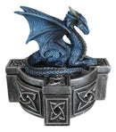Ebros Celtic Cross Bifrost Altar Drake Dragon Jewelry Box Sculpture Trinket Box