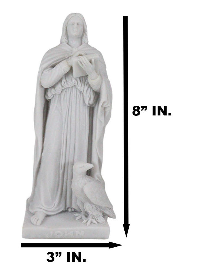 Ebros Bertel Thorvaldsen Copenhagen Museum Christ Hall Apostle Saint John Statue 8"H