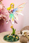 Ebros Fae Garden Meadows Blonde Fairy With Rainbow Lily Petals Dress & Gloves