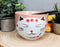 Ebros Whimsical Ceramic Pink Lucky Meow Cat Ramen Noodle Bowl and Chopsticks Set