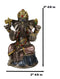 Small Hindu Ganesha Ganapati Hindu Elephant God Sitting On Drum Figurine