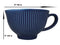 Blue Vintage Victorian Palm Leaves Design Large Porcelain Mug 19oz 5.25"D Set 6