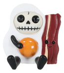 Furry Bones Breakfast Sunny Side Up Egg And Bacon Skeleton Furrybones Figurine