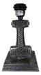 Old Norse God Of Thunder Thor Hammer Mjolnir Sculptural Table Lamp With Shade