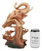 Ebros Wildlife Elephant Bust Statue 12" Tall Faux Wood Resin Wildlife Safari Elephant Family Migration Scene Figurine