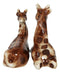 Zoo Safari Giraffe Lovers Ceramic Magnetic Salt Pepper Shakers Set Figurines
