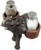 Ebros Savanna Calls Trumpeting Elephant Glass Salt And Pepper Shakers Holder Set