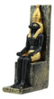 Egyptian War And Sky God Horus Seated On Throne Dollhouse Miniature Figurine