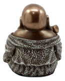 Drunken Hotei Happy Buddha With Wine Gourd Figurine 4"H Keepsake Amulet Statue