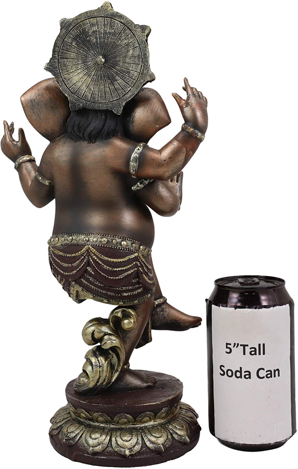 Ebros 13" Tall Hindu Dancing Ganesha Chaturthi in One Legged Yoga Pose Statue - Ebros Gift