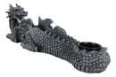 Gothic Mythical Guardian Dragon Gargoyle Incense Stick And Taper Candle Holder