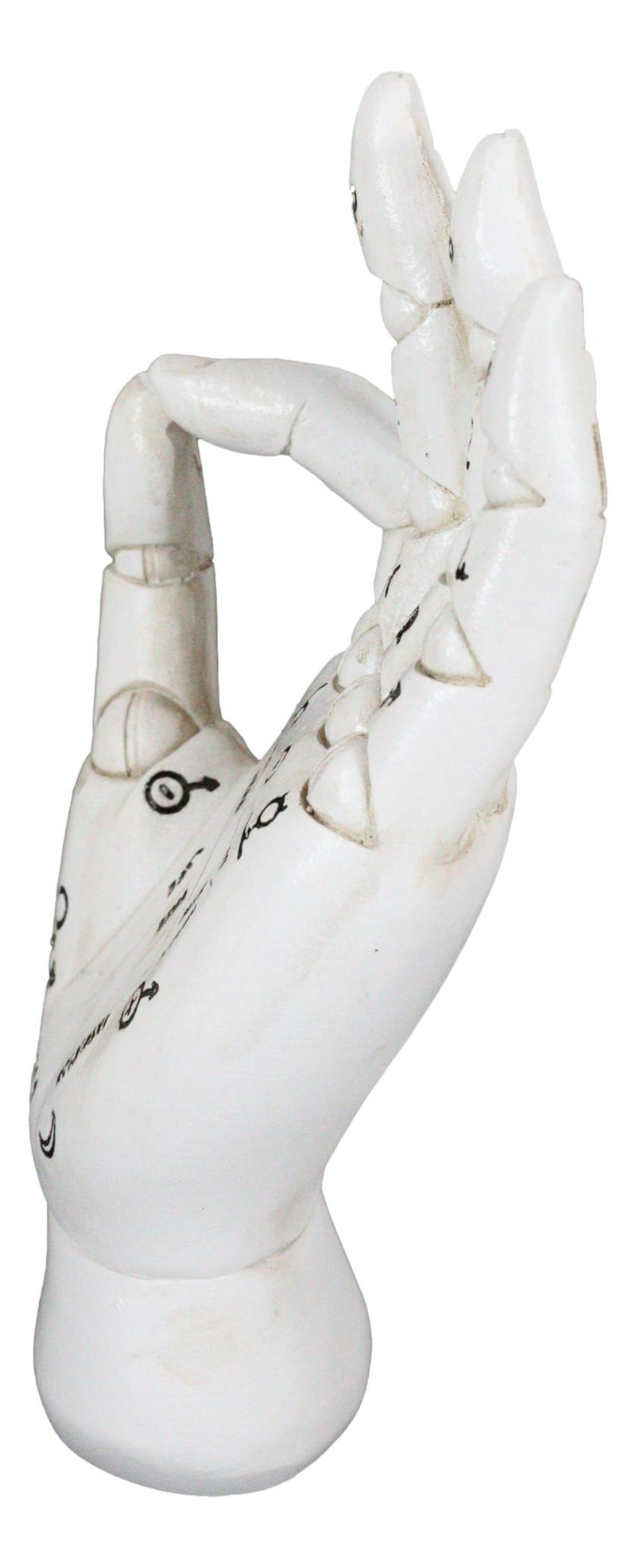 Psychic Fortune Teller Chirology Palmistry Hand Palm With Lines Mounts Figurine