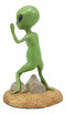 Ebros Gotcha! Area 51 Bizarre Green ET Roswell UFO Alien with Hands Up in Surrender Statue 4.5" Tall Extra Terrestrial Halloween Comical Funny Decorative Figurine Or Cake Topper Decoration