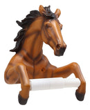 Ebros Western Rustic Wild Chestnut Brown Horse Toilet Paper Holder 8.75"Tall