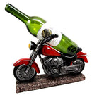 Ebros Gift Vintage Red Road Hog Chopper Motorbike Wine Holder Figurine 13.25" Long - Ebros Gift