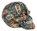 Nostalgic Western Route 66 Scenic US Highway Memory Lane Signs Skull Figurine