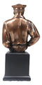 Police Man Officer Cop in Uniform Portrait Bust Electroplated Statue With Base