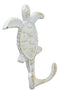 Ebros Gift 4.75" Tall Nautical Ocean Sea Turtle Cast Iron Rustic Vintage Wall Coat 2 Pegs Hook Tortoise Turtles Coastal Beach Decorative Accent Hooks for Keys Leashes Hats (4)