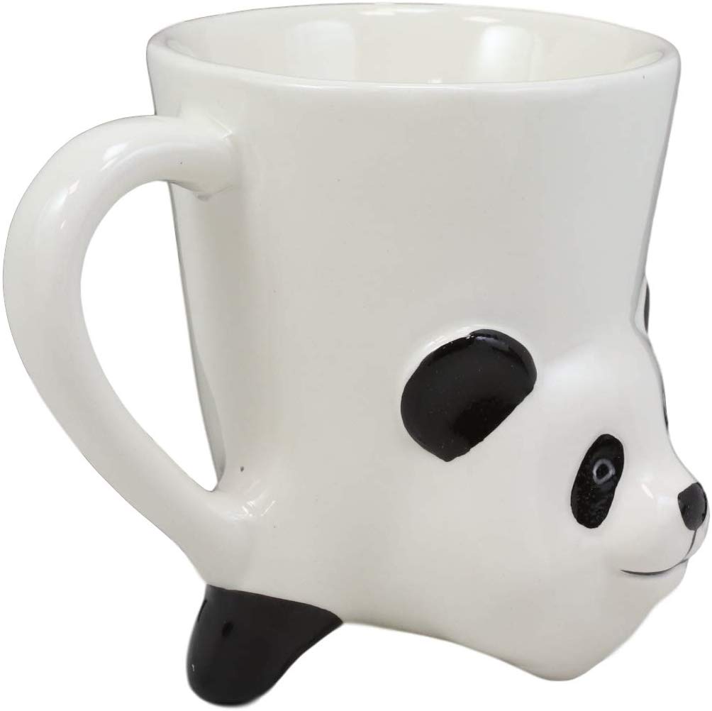 Ebros Gift Bottoms Up Acrobatic Giant Panda Coffee Mug Drink Cup 11oz Home Decor