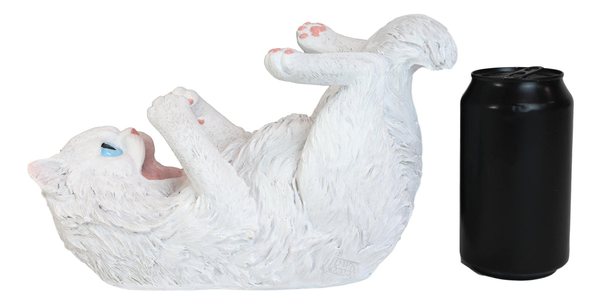 Feline Purrfectly Divine White Angel Kitty Cat Wine Bottle Holder Caddy Figurine