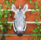 Madagascar Large Zebra Head Wall Decor Plaque 16"Tall Taxidermy Decor Sculpture