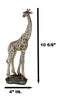 Ebros Large Mosaic Giraffe Statue 11" Tall Safari Savannah Standing Reticulated Giraffe Long Neck Animal Figurine Decor