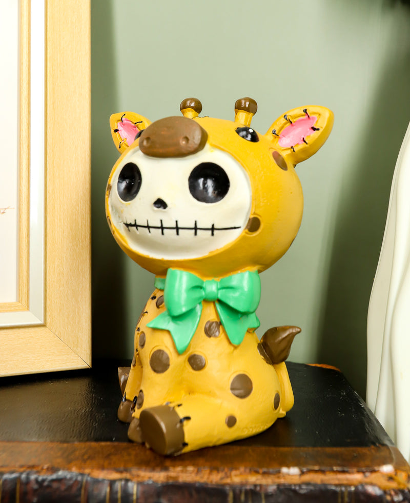 Larger Furrybones Brown Polkadot Giraffe Cute Skeleton Monster Figurine