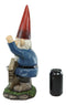 Ebros Grumpy Mr Gnome Dwarf With Feisty Raccoon Raising Fists Not Welcome Statue 17"H
