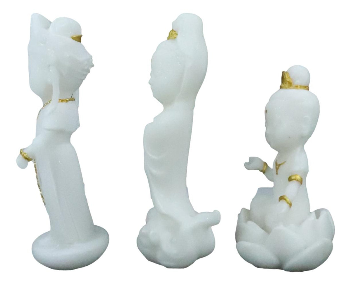 Kuan Yin Amitabha Seated And Standing Buddhas Feng Shui Zen Vastu Mini Figurines