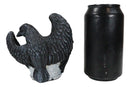 Gothic Edgar Poe Nevermore Raven Ward Black Rose Resin Tea Light Candle Holder