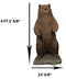 Ebros Giant Size Forest Wildlife Realistic Standing Brown Grizzly Bear Statue More Than 4' Feet Tall Rustic Cabin Lodge Hunter Decor Bears Figurine Gallery Quality Home and Patio Decorative Sculpture