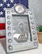 Patriotic United States Air Force Eagle Rank Stars Memorial 4"x6" Picture Frame