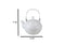 Ebros Gift Imperial Spotted Texture Teapot With Stainless Steel Handle 28oz (White)