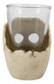 Ebros Grinning Skull Shot Glass Set of 12 Altar of Skulls Skeleton Ossuary Skull
