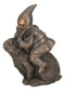 Whimsical Adventure Mr Gnome Dwarf Riding Rabbit Hare Figurine Fairy Garden