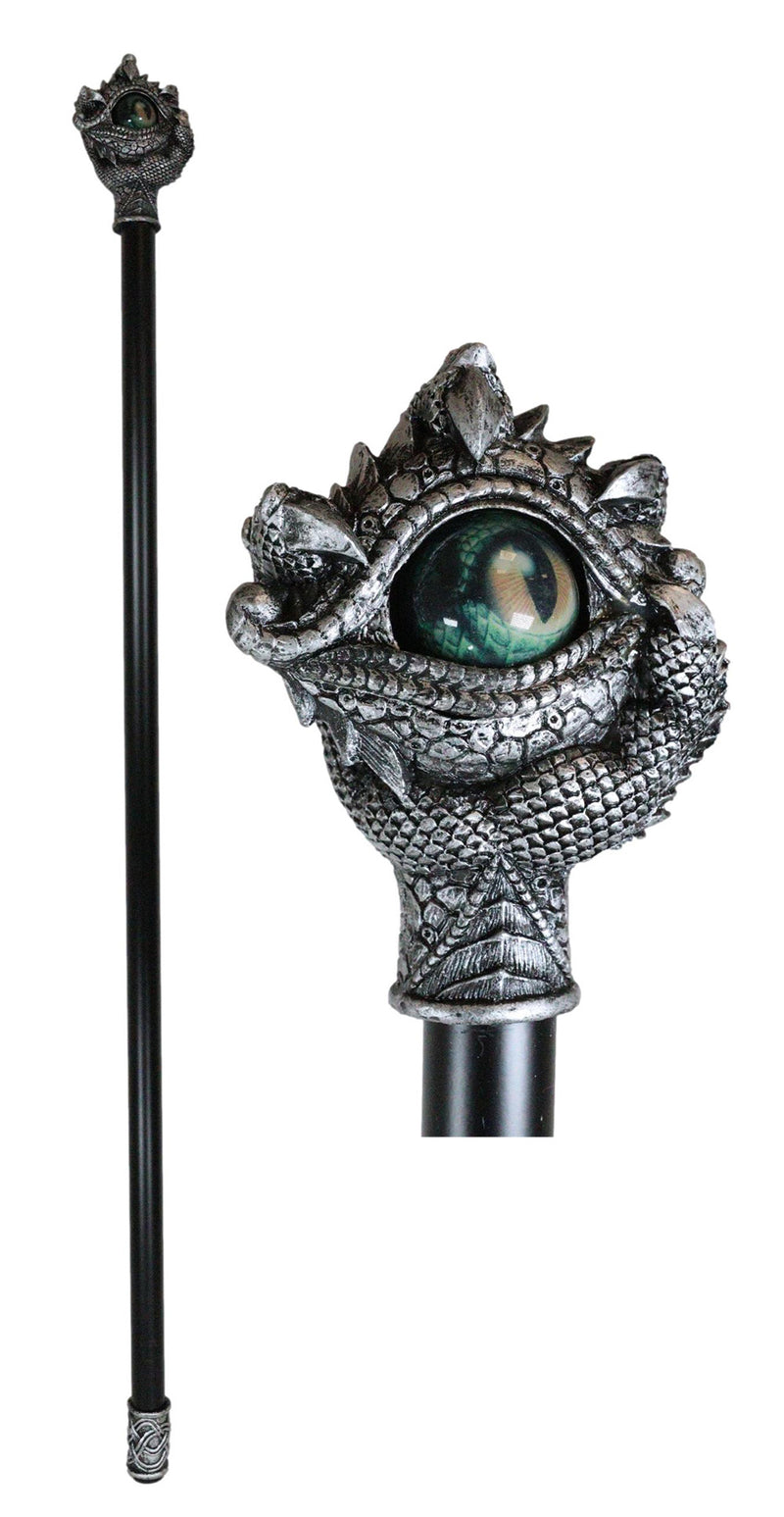 Ebros Gift Fantasy Ocular Evil Eye Of Sauron And Dragon Claws Swagger Cane  Cosplay Stick