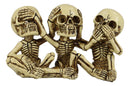 Ebros Gothic Alchemy See Hear Speak No Evil Skeletons Macabre Figurine