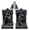 Medieval Age Gothic Sculptural The Thinker Gargoyle Bookends Figurine Set 6.25"H