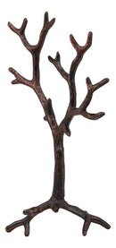 Rustic Fashion Rings Necklace Barren Jewelry Tree Display Holder Hooks Metal Art