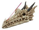Ancient Fossil Dragon Head Skeleton Incense Burner Statue Prehistoric Dinosaur